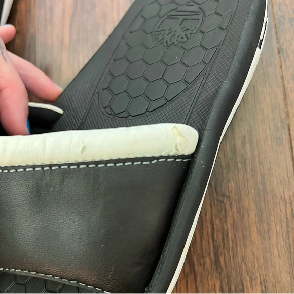 Timberland Black Thong Sandal Leather Flip Flops Men’s Size 7 - Picture 8 of 8